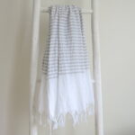 Gestreiftes Tuch - leichte Baumwoll-Qualität – Bild 21