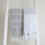 Gestreiftes Tuch - leichte Baumwoll-Qualität – Bild 18