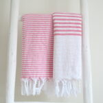 Gestreiftes Tuch - leichte Baumwoll-Qualität – Bild 15