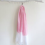 Gestreiftes Tuch - leichte Baumwoll-Qualität – Bild 13