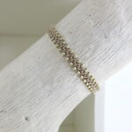 Häkel Armband im metallic look – Bild 12