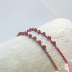 2mm Granat Edelsteine auf feinem Häkel-Armband – Bild 11