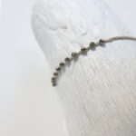 Feines Häkel Armband mit Pyrit Steinchen (2mm) – Bild 19