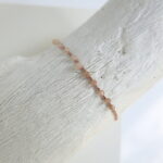 2-3mm Sonnenstein Edelsteine an feinem Häkel-Armband – Bild 17