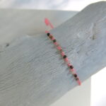 2mm bunte Turmalin Edelsteine an feinem Häkel-Armband – Bild 7