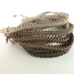 Häkel Armband mit metallic Miyuki Perlen - doppelt – Bild 6