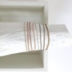 Einreihiges Häkel Armband in Pastelltönen - soft schimmernd – Bild 2