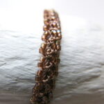 Häkelarmband mit Glasperlen soft autumn shades – Bild 12