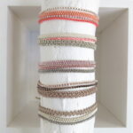 Häkel-Armband 'peyote': Metallic schimmernde Glasperlen – Bild 9