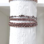 Häkel Armband mit schimmernden Miyuki Perlen – Bild 4