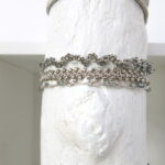 Häkel Armband im metallic look – Bild 5