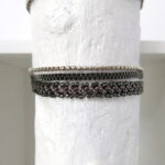 Einreihiges Häkel Armband metallic look – Bild 19