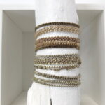 Einreihiges Häkel Armband in Pastelltönen - soft schimmernd – Bild 13