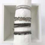 Häkel Armband im metallic look – Bild 4