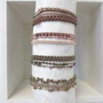 Einreihiges Häkel Armband in Pastelltönen - soft schimmernd – Bild 9