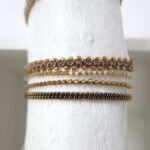 Einreihiges Häkel Armband in Pastelltönen - soft schimmernd – Bild 14