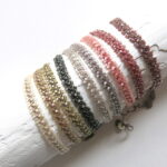 Häkel Armband mit schimmernden Miyuki Perlen – Bild 2