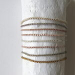 Einreihiges Häkel Armband in Pastelltönen - soft schimmernd – Bild 8