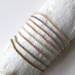 Einreihiges Häkel Armband in Pastelltönen - soft schimmernd – Bild 20