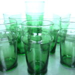 mundgeblasenes Glas Beldi aus Marokko - Flaschengrün – Bild 4