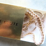 Armband mit handgemachten Vermeil Perlen - faccetiert, 1.2mm Perlen, handgehäkelt - – Bild 11