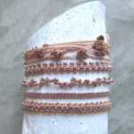 Edles Häkel Armband mit gemischten Perlen – Bild 10