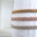 Edles Häkel Armband mit gemischten Perlen – Bild 2