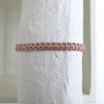 Häkel Armband mit metallic Perlen – Bild 7