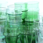 mundgeblasenes Glas Beldi aus Marokko - Flaschengrün – Bild 11