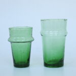 mundgeblasenes Glas Beldi aus Marokko - Flaschengrün – Bild 9