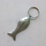 Schlüsselanhänger Silber-Fisch in 2 Größen aus 'maillechort Silber' – Bild 9