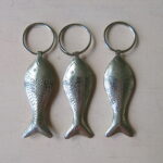 Schlüsselanhänger Silber-Fisch in 2 Größen aus 'maillechort Silber' – Bild 8