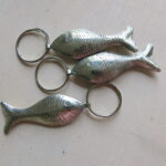 Schlüsselanhänger Silber-Fisch in 2 Größen aus 'maillechort Silber' – Bild 7