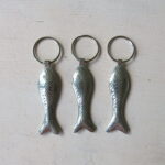 Schlüsselanhänger Silber-Fisch in 2 Größen aus 'maillechort Silber' – Bild 4