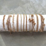 Süßwasserperlenarmband - handgehäkelt - in verschiedenen Farben – Bild 8