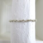Gedrehtes Häkel Armband mit metallic Perlen – Bild 3