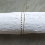 Armband mit handgemachten Vermeil Perlen - faccetiert, 1.2mm Perlen, handgehäkelt - – Bild 6