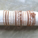 Armband 'peyote Technik' mit Metallperlen – Bild 13