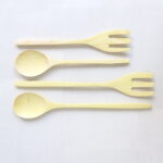 Salatbesteck aus Zitronenholz in zwei Längen - neu – Bild 2