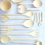 Salatbesteck aus Zitronenholz in zwei Längen - neu – Bild 9