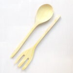 Salatbesteck aus Zitronenholz in zwei Längen - neu – Bild 5