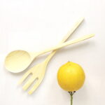 Salatbesteck aus Zitronenholz in zwei Längen - neu – Bild 7