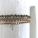 Feines Häkel Armband: einreihig mit Metallperlen – Bild 6