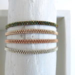 Armband 'peyote Technik' mit Metallperlen – Bild 4