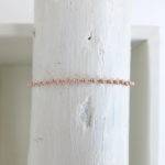 Armband mit 24 Karat Gold (plated), Silber matt - Perlen 2mm – Bild 4