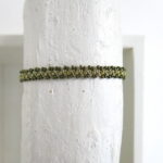 Edles Häkel Armband - green line – Bild 8