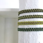 Edles Häkel Armband - green line – Bild 2