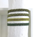 Edles Häkel Armband - green line – Bild 7