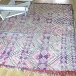 Berber Boujaad Teppich - lila - Marokko – Bild 12