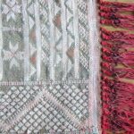 Kelim Teppich Marokko - 'Tiflet' - taupe-rose – Bild 7